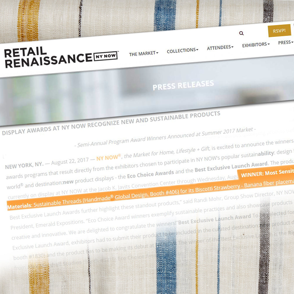 Nominations for display in the sustainability and design for a better world