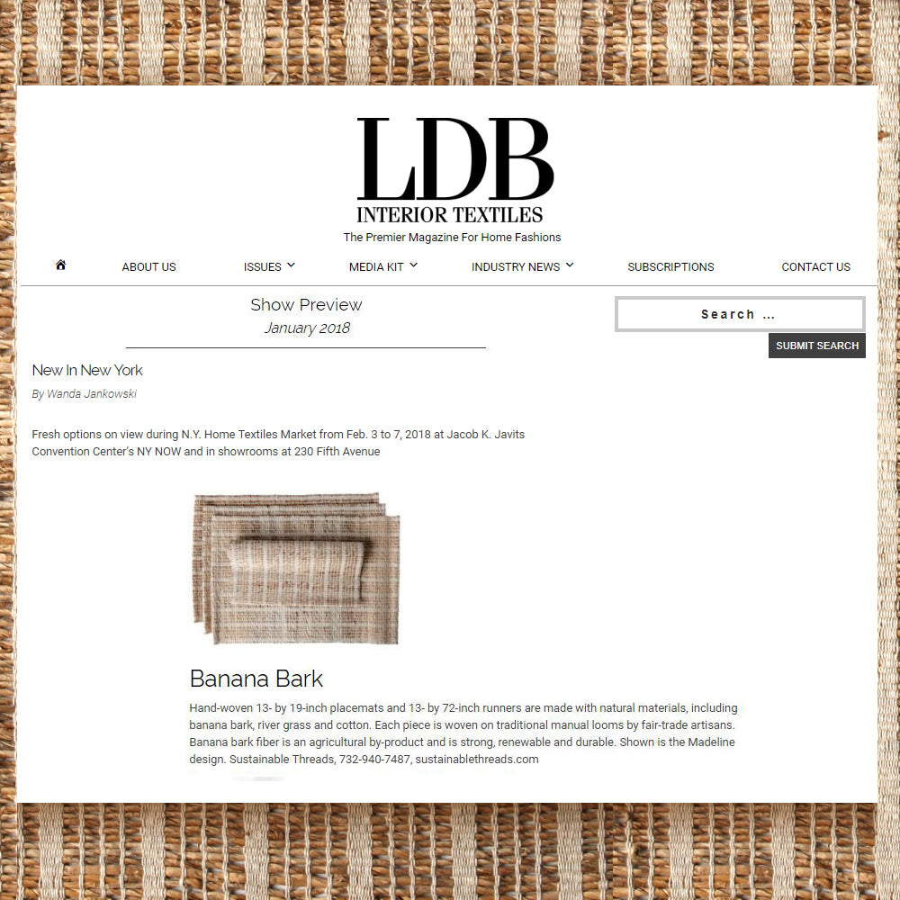 New find at N.Y. Home Textiles Market, Winter 2018