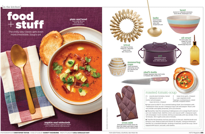 Sustainable Threads Napkins Featured in HGTV Magazine