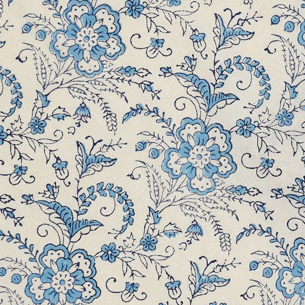 Hand Block Printed Cotton Napkins, Set of 4 | 16″×16″ | Ivy Reverie