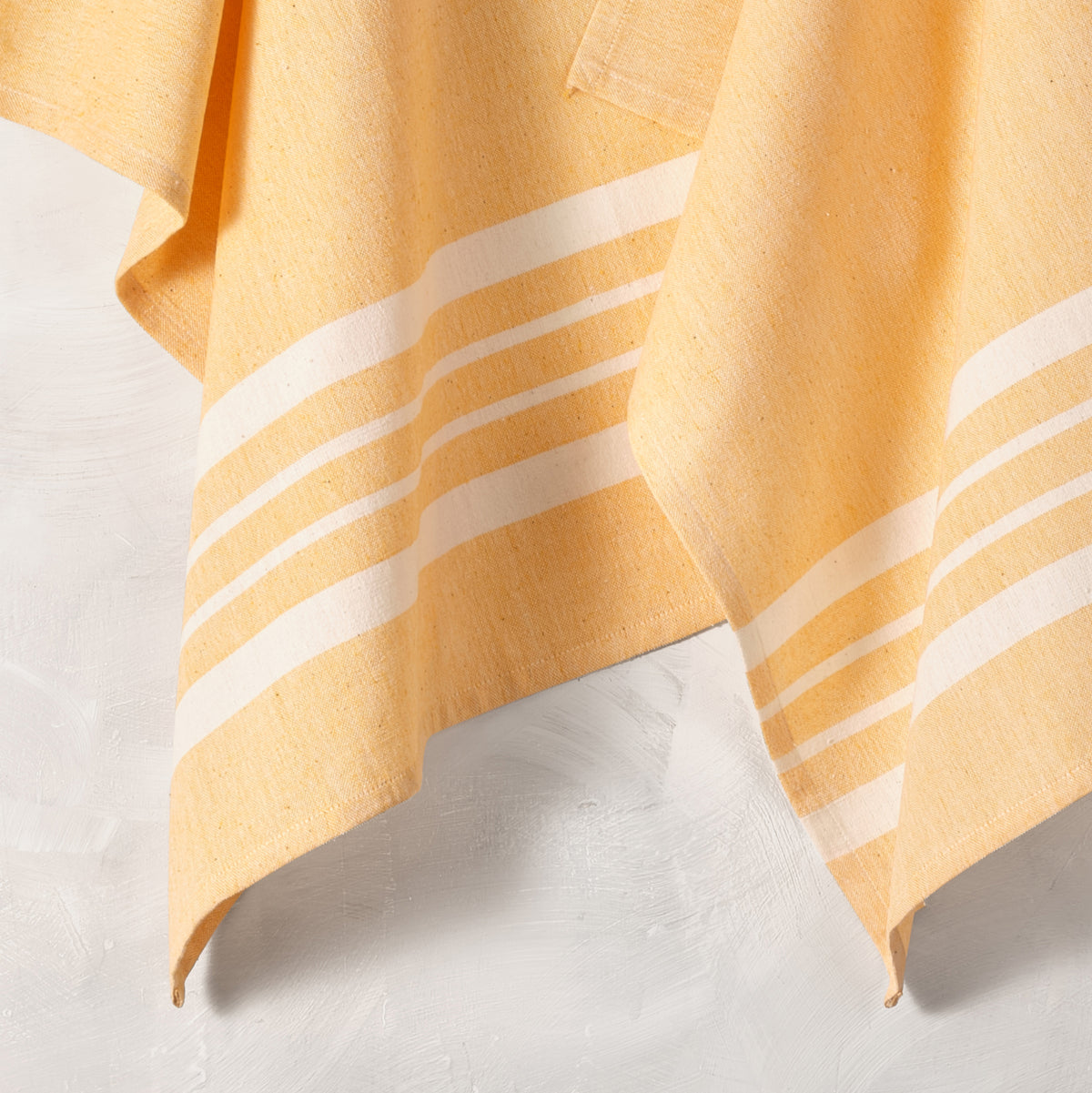 Cotton Kitchen Towel | Handwoven | Scandi Stripe | Butter