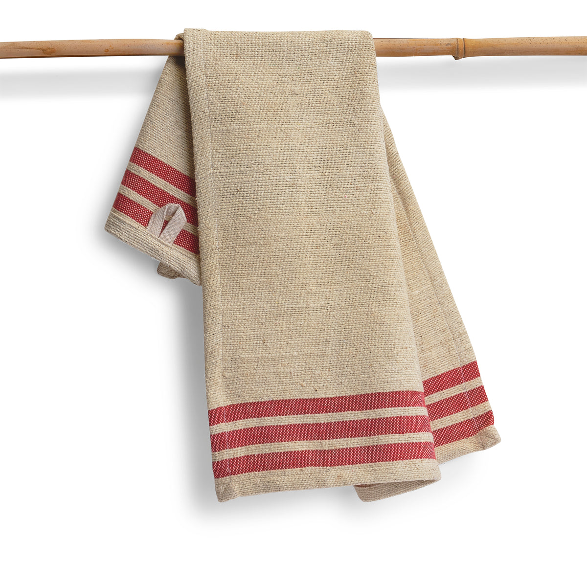 Cotton Kitchen Towels | Handwoven | Direction  | Red