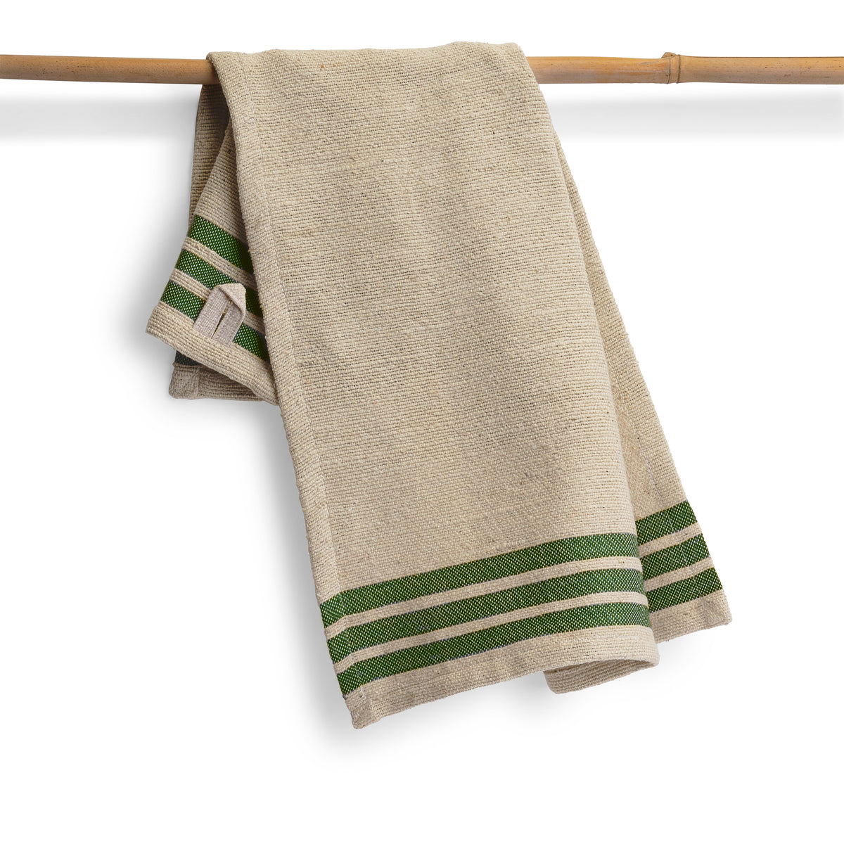 Cotton Kitchen Towels | Handwoven | Direction  | Green