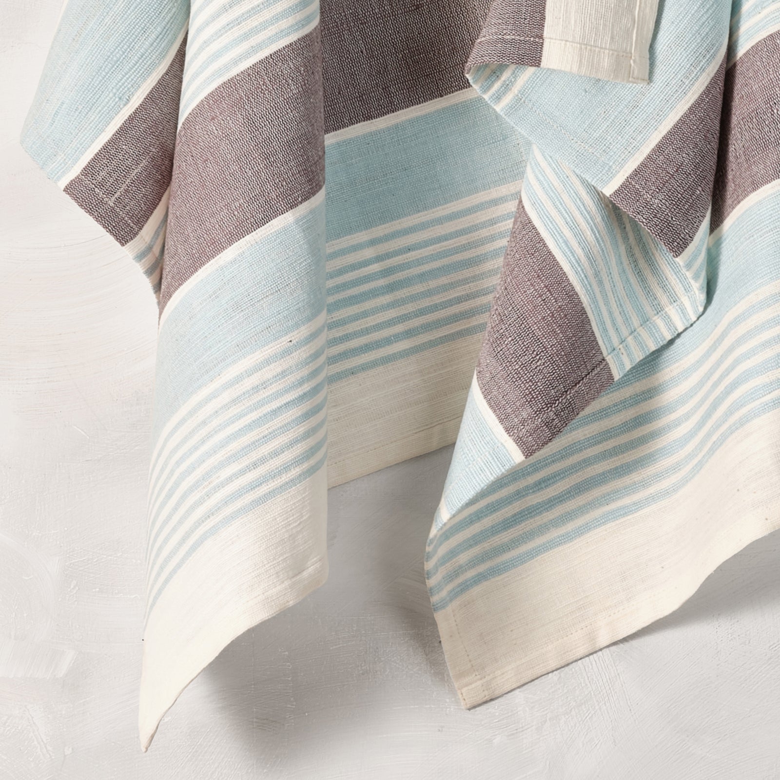 Cotton Kitchen Towel | Handspun & Handwoven | Studio Stripe | Maya