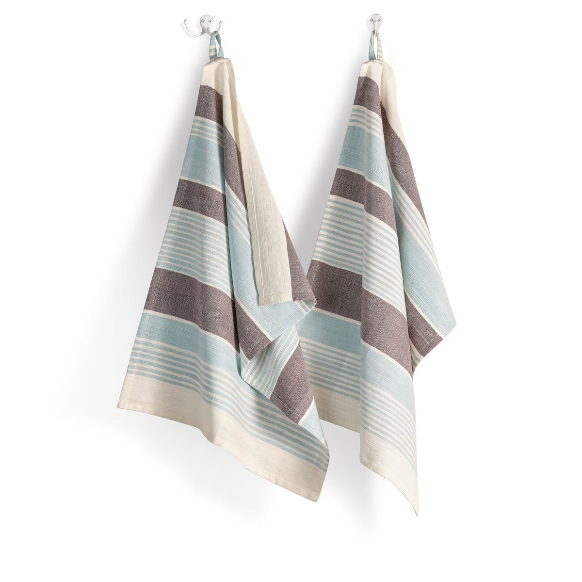 Cotton Kitchen Towel | Handspun &amp; Handwoven | Studio Stripe | Maya