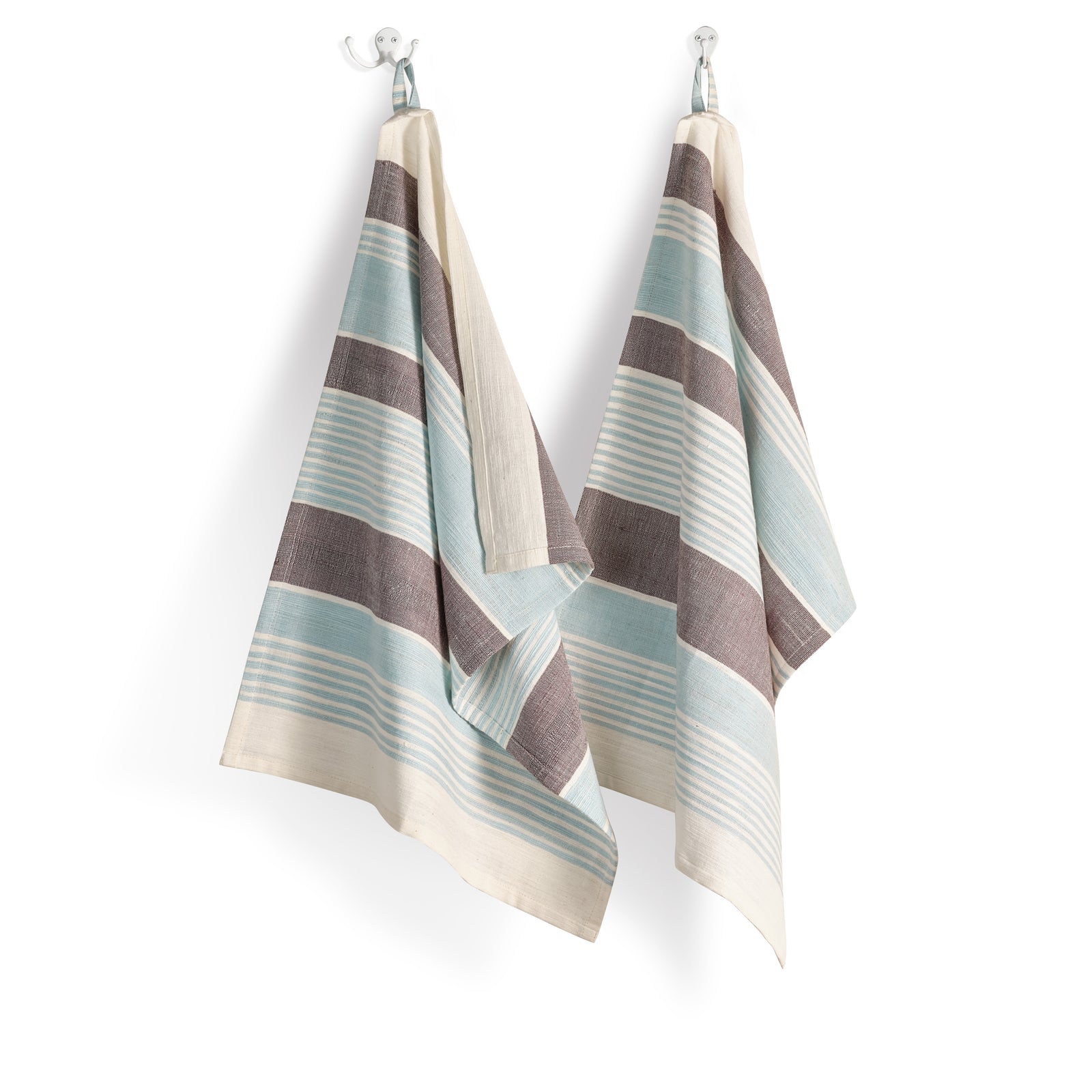 Cotton Kitchen Towel | Handspun & Handwoven | Studio Stripe | Maya