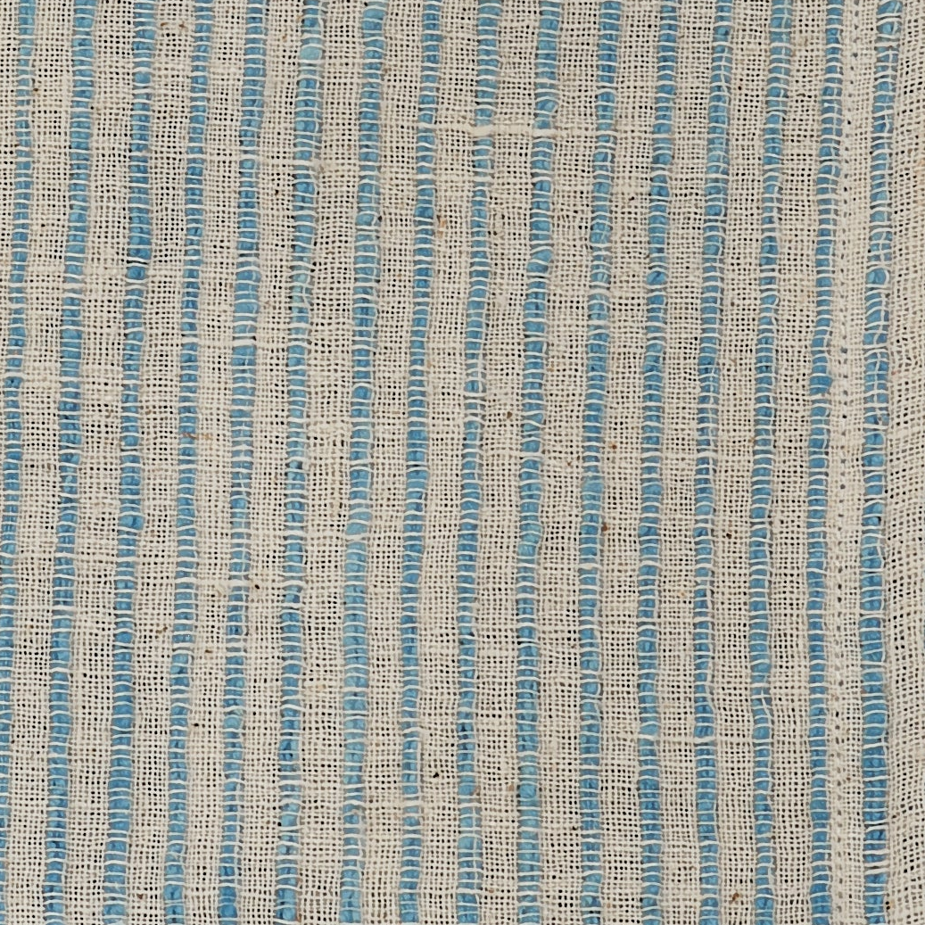 Handwoven Organic Cotton Napkins, Set of 2 | 20" × 20" | On Track Blue