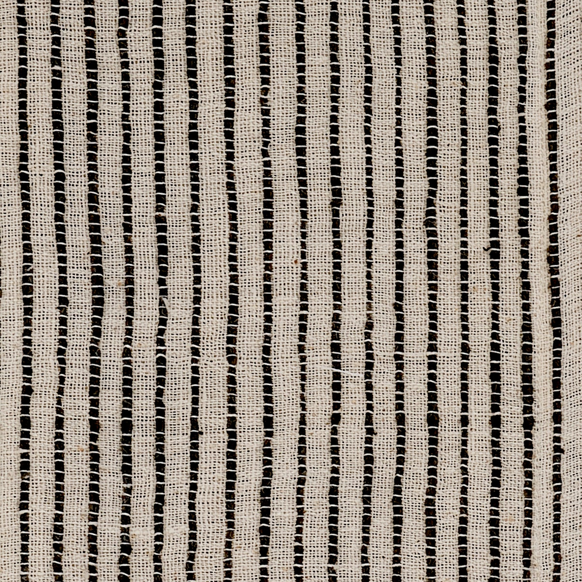 Handwoven Organic Cotton Napkins, Set of 2 | 20" × 20" | On Track Black
