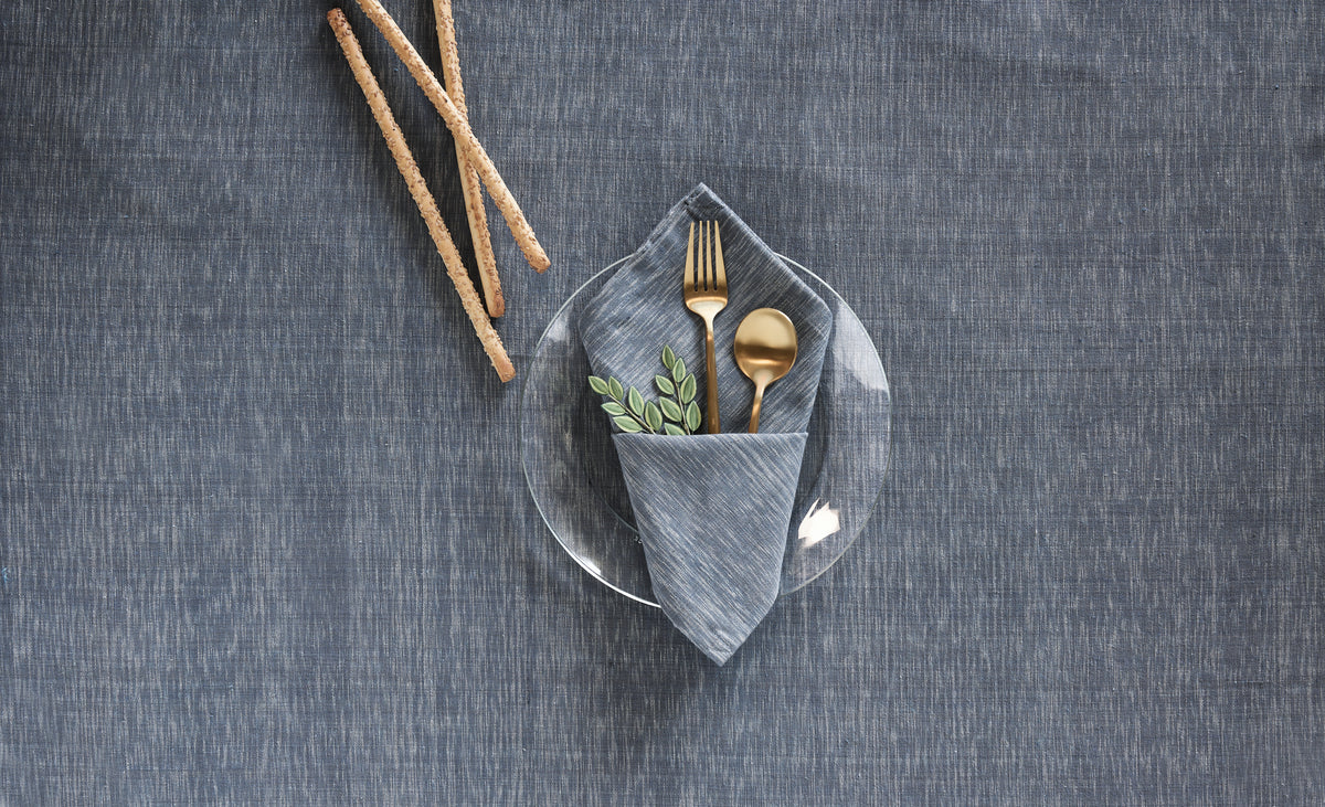 Handwoven Organic Cotton Napkins, Set of 2 | 20" × 20" | Timeless | Nainital