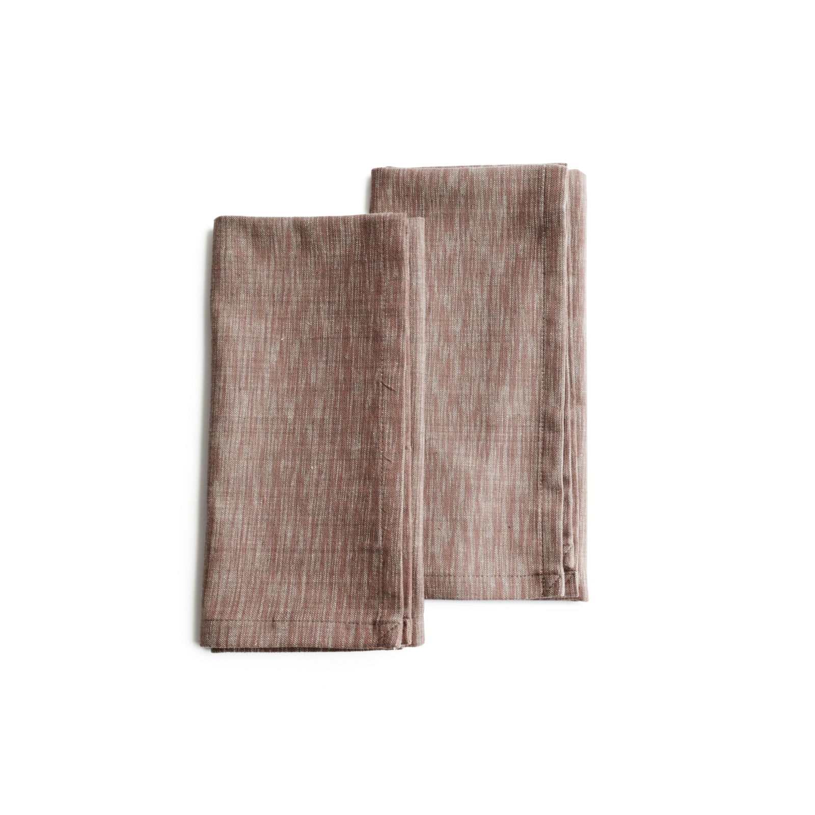 Handwoven Organic Cotton Napkins, Set of 2 | 20" × 20" | Timeless | Darjeeling
