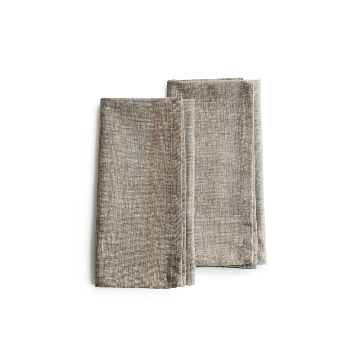 Handwoven Organic Cotton Napkins, Set of 2 | 20" × 20" | Timeless | Old Delhi