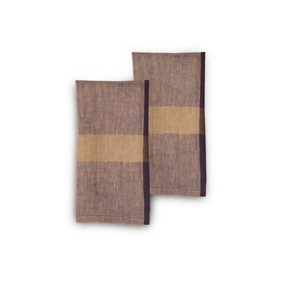 Handwoven Flax Linen Napkins, Set of 2 | 20" × 20" | Fair Trade | Flaxline