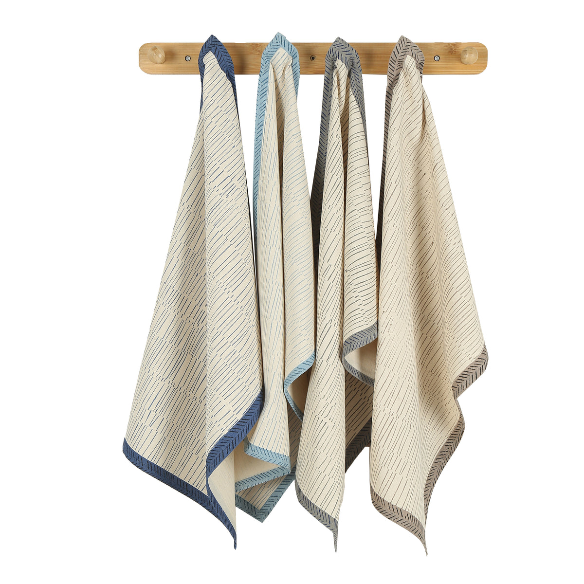 Cotton Kitchen Towel | Hand Block Printed | Tea Break - Baule