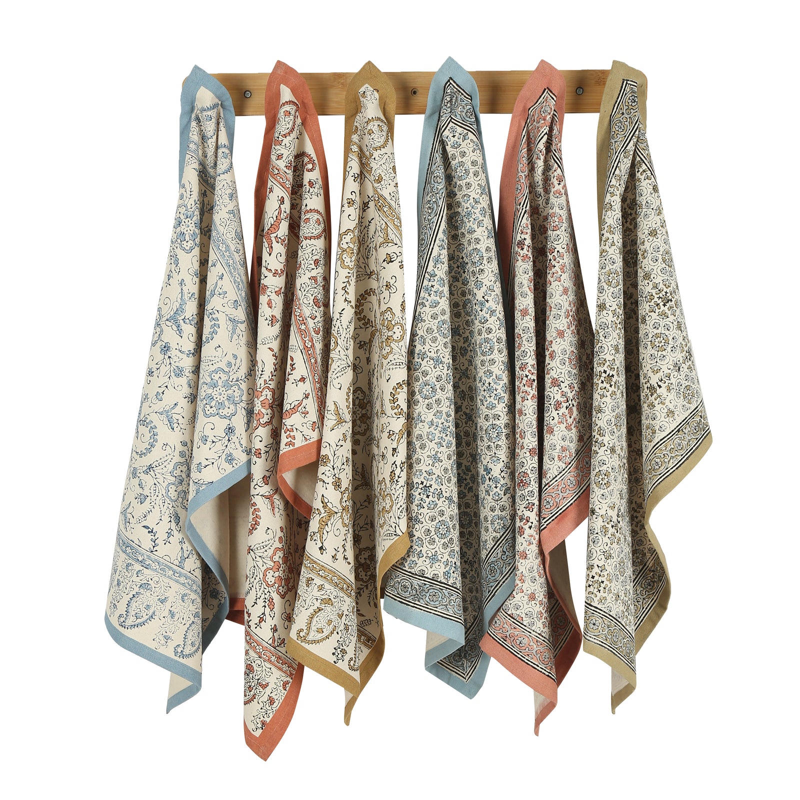 Cotton Kitchen Towel | Hand Block Printed | Ivy  | Earth