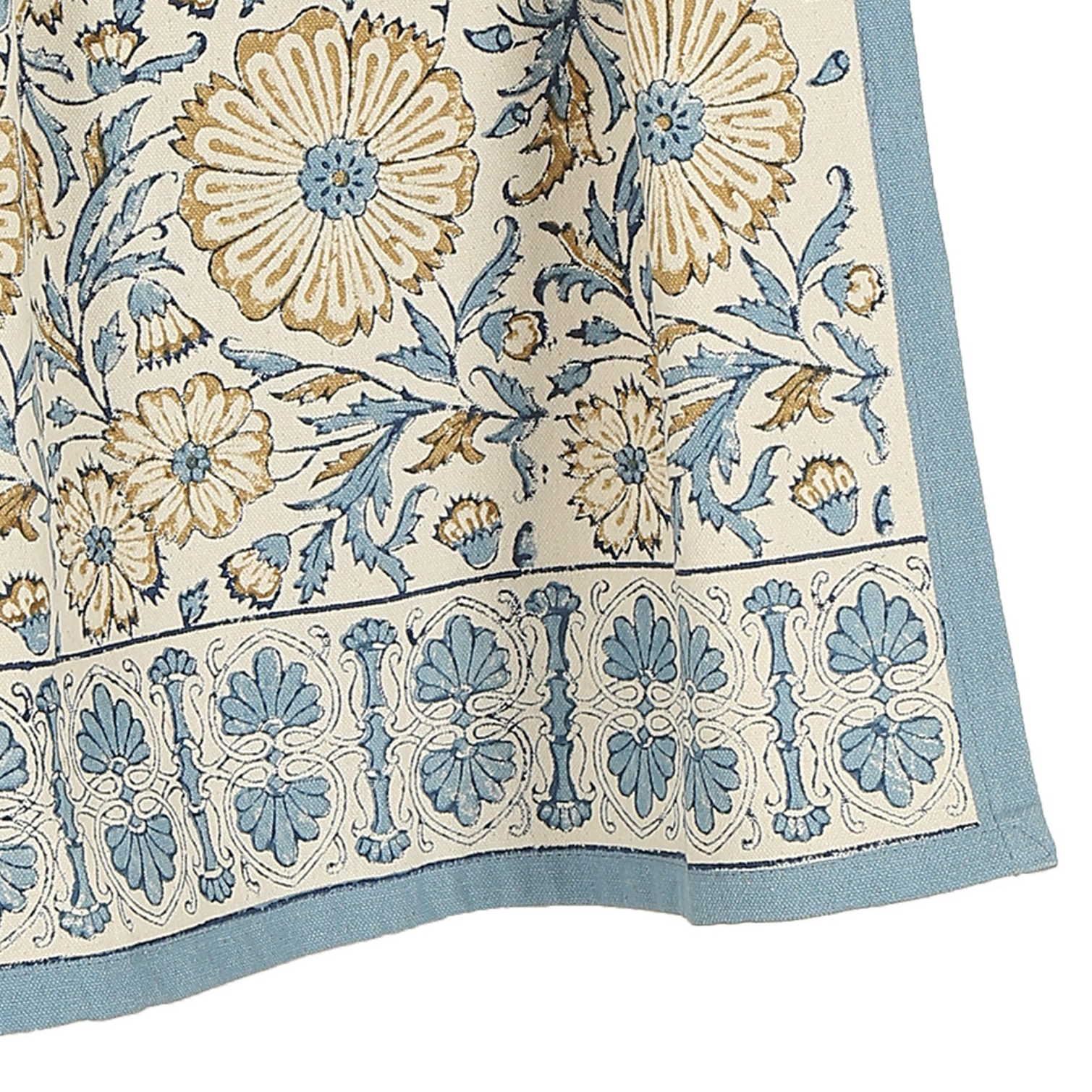 Cotton Kitchen Towel | Hand Block Printed | Bloom  | River