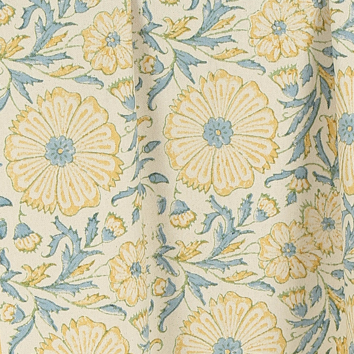 Cotton Kitchen Towel | Hand Block Printed | Bloom  | Wheat