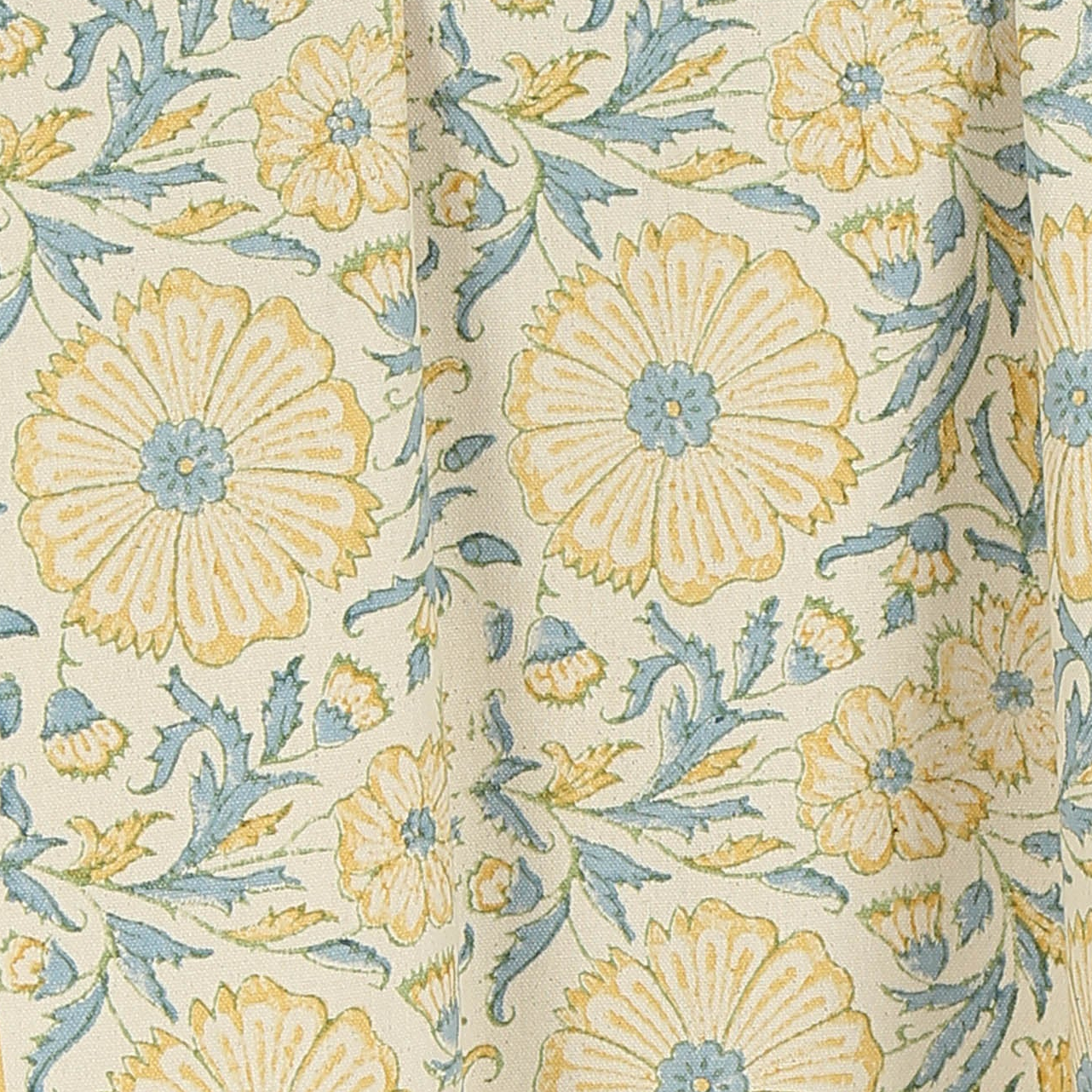 Cotton Kitchen Towel | Hand Block Printed | Bloom  | Wheat