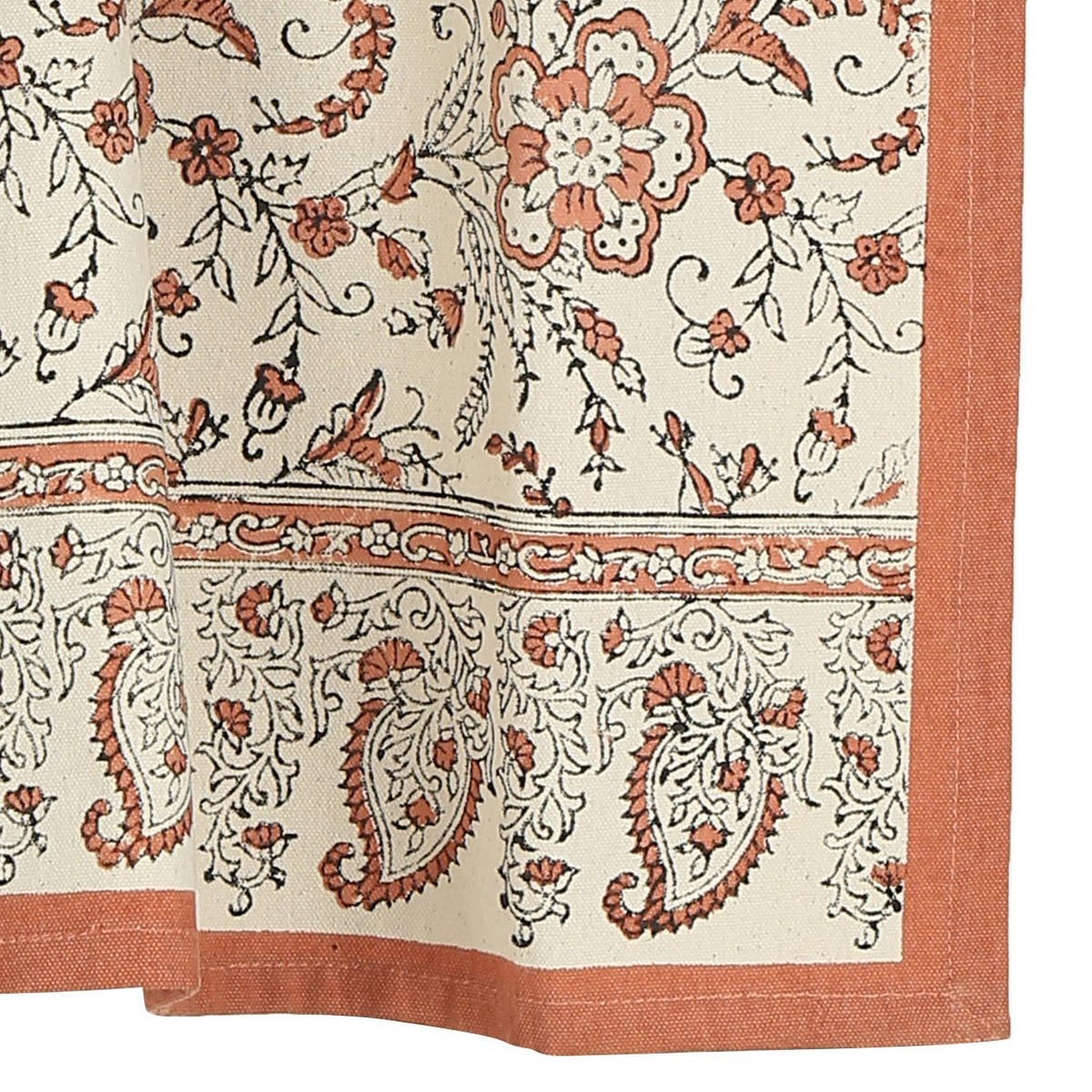 Cotton Kitchen Towel | Hand Block Printed | Ivy  | Earth