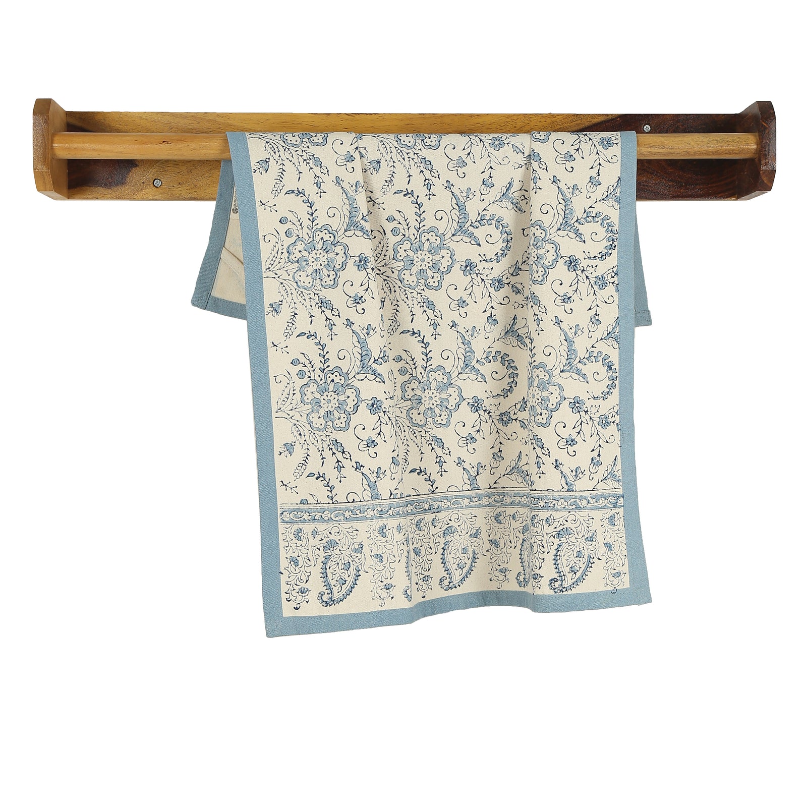 Cotton Kitchen Towel | Hand Block Printed | Ivy  | River