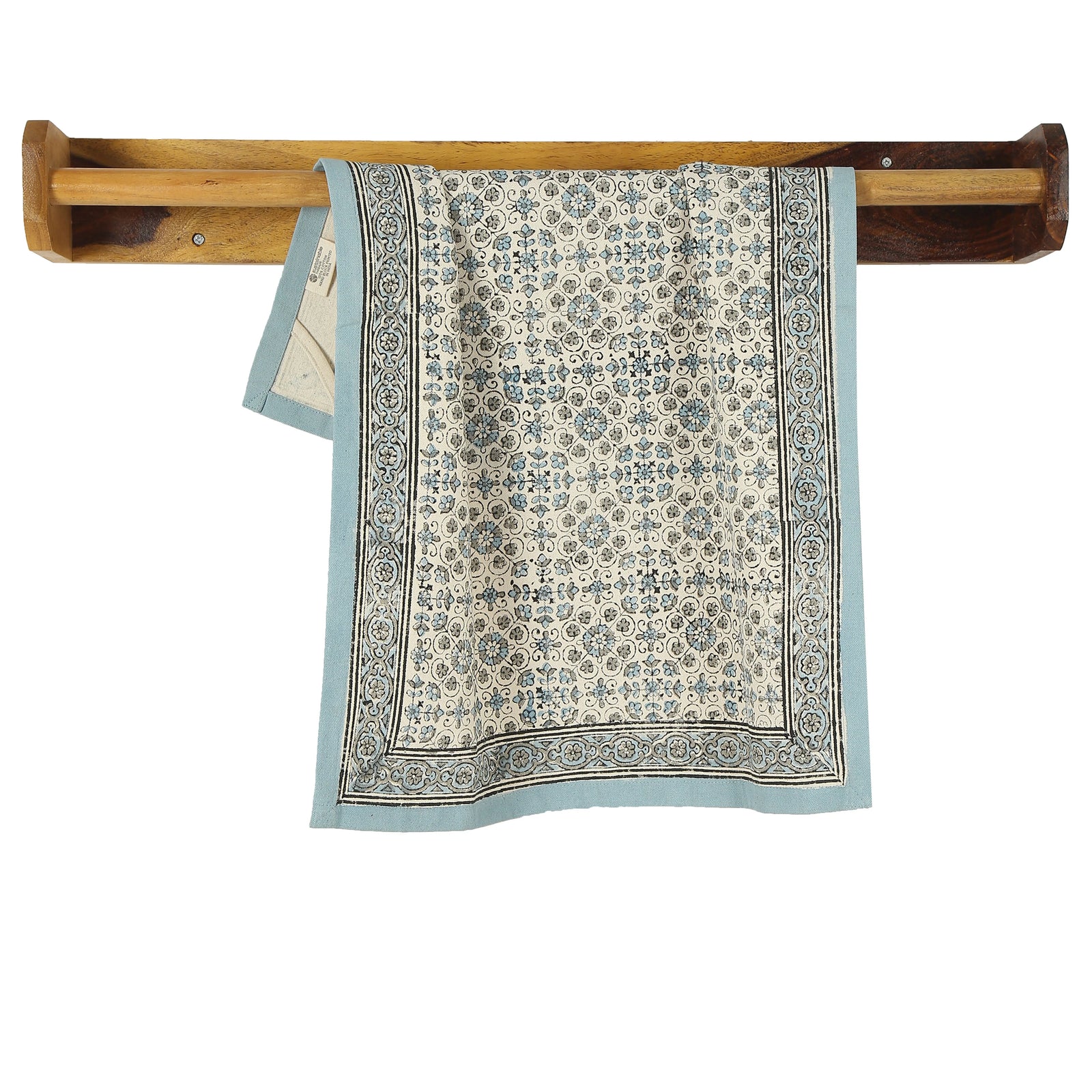Cotton Kitchen Towel | Hand Block Printed | Lily  | River