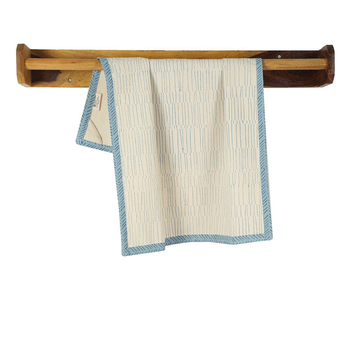 Cotton Kitchen Towel | Hand Block Printed | Tea Break - Baguette