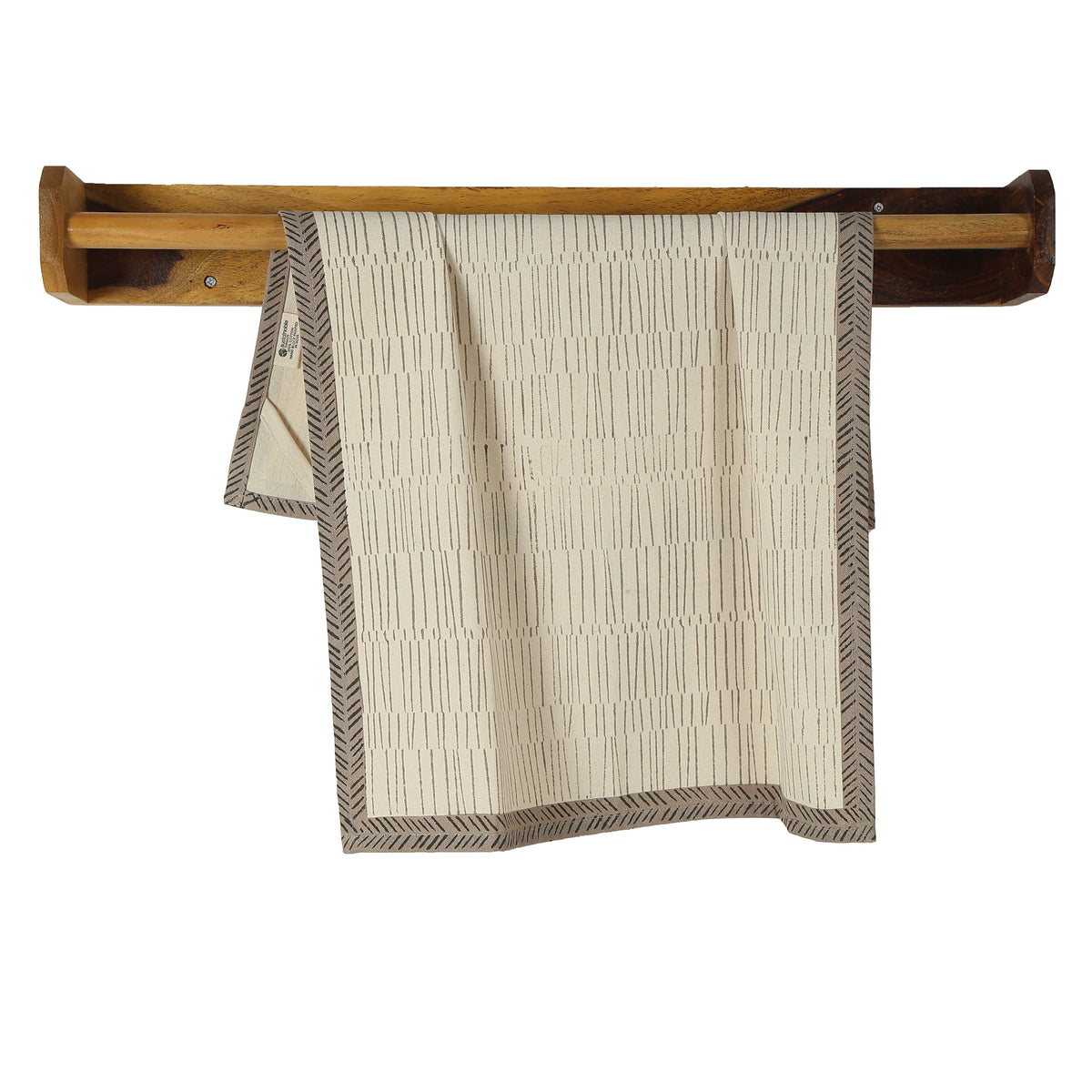 Cotton Kitchen Towel | Hand Block Printed | Tea Break - Baule