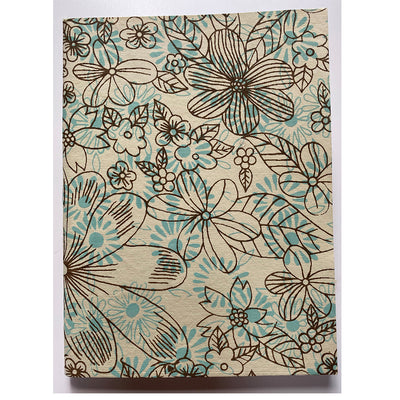AQUA FLOWERS Soft Cover Journal 6"x8"
