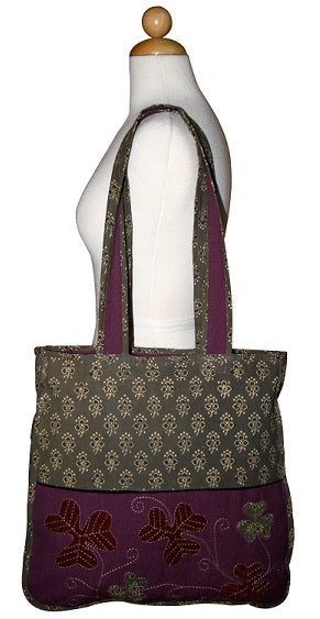 Hand-Embroidered Cotton Shoulder Bag | Trinity Maple