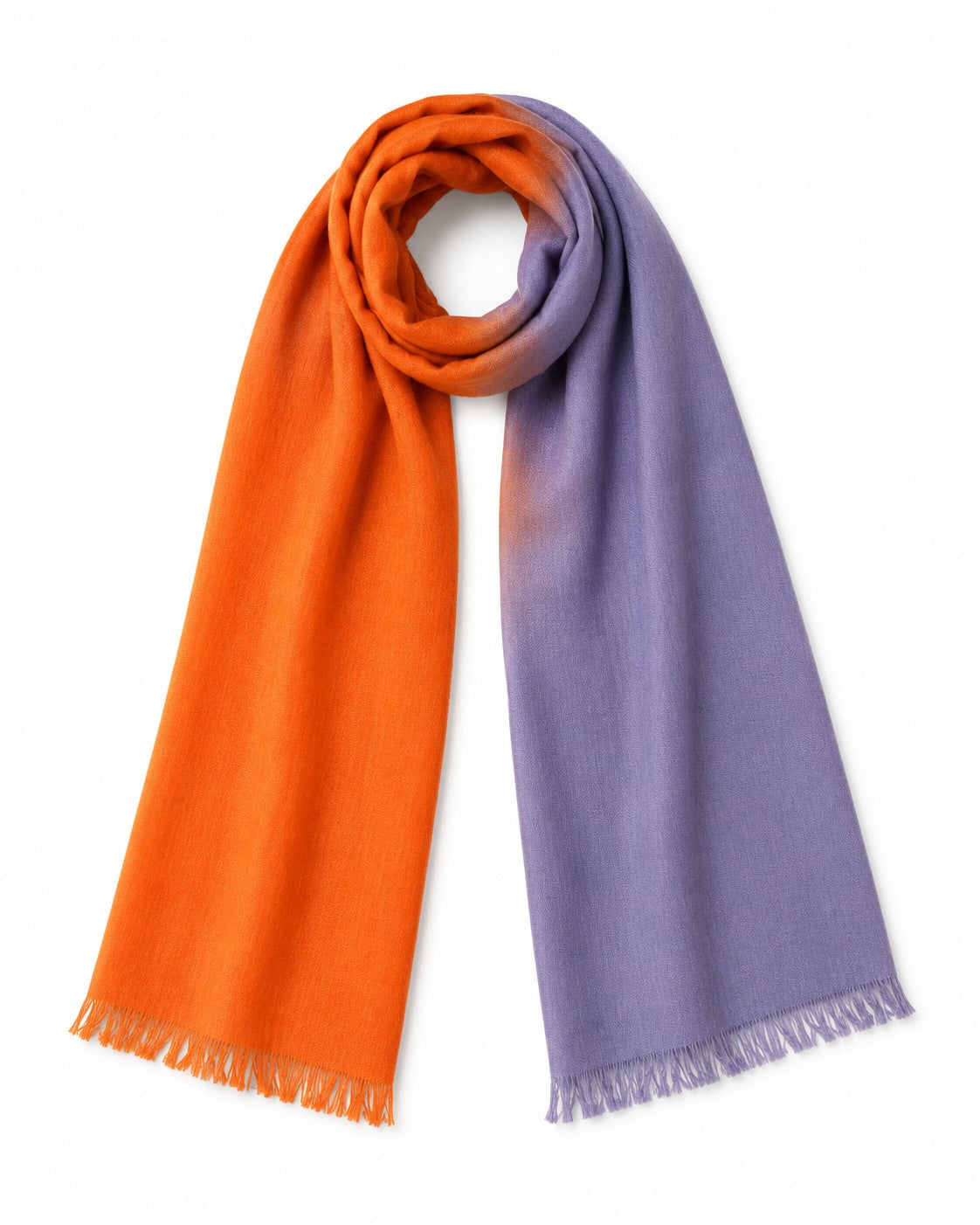 Handwoven Dip-Dyed Silk Scarves | Cruelty-Free Silk | Coffee - Toffee