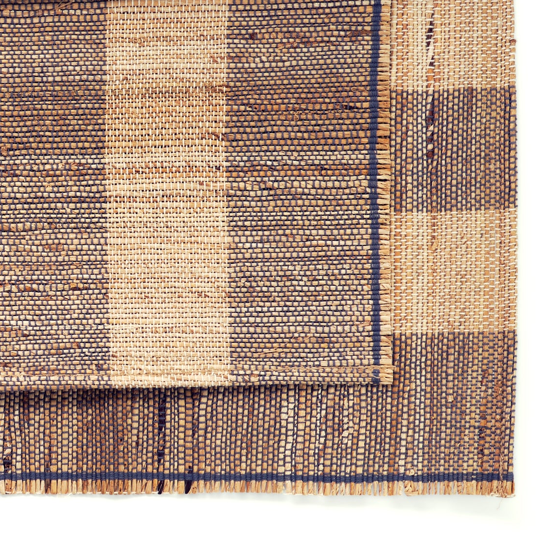 Banana Stem Fiber Placemats, Set of 4 | Handwoven & Biscotti | Dark Chocolate