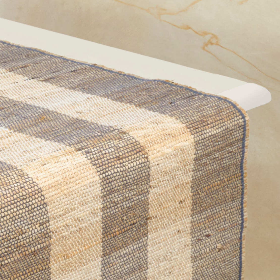 Banana Stem Fiber Table Runner | Handwoven | Biscotti Dark Chocolate