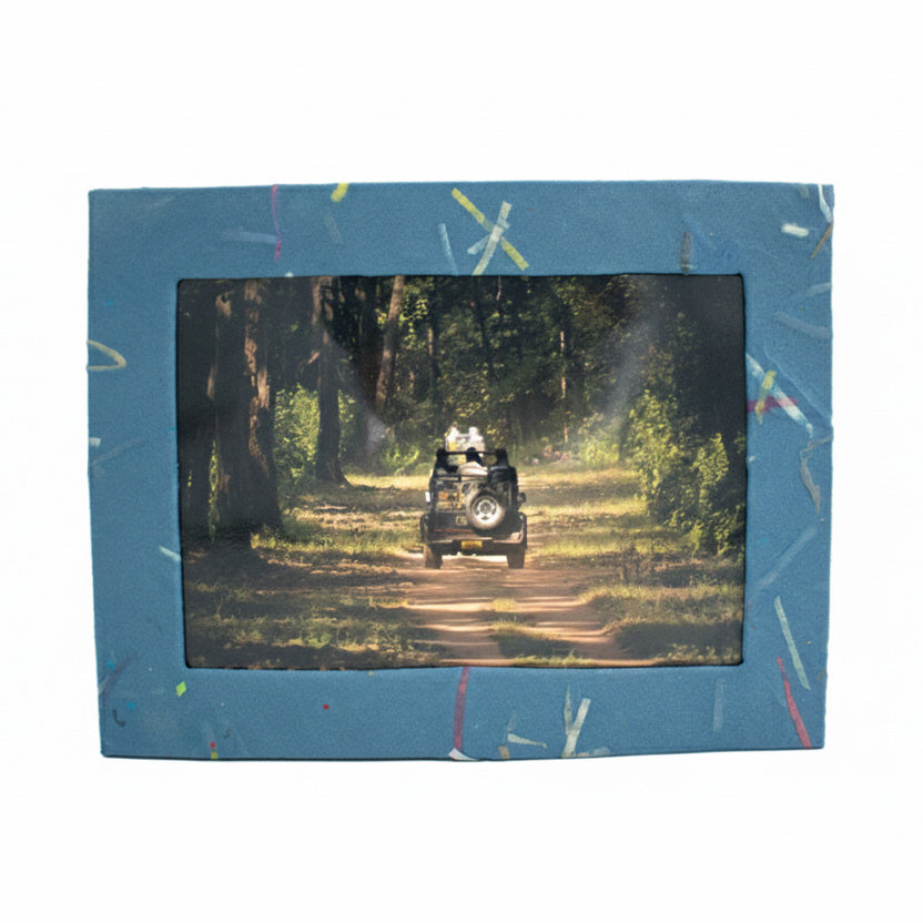 ORGANIC Handmade Single Photo Frames made from Upcycled Tree-free Paper (Set of 5)