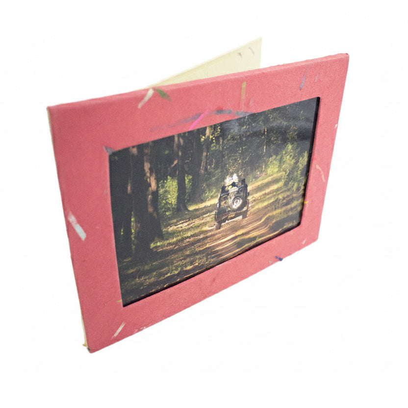 ORGANIC Handmade Single Photo Frames made from Upcycled Tree-free Paper (Set of 5)