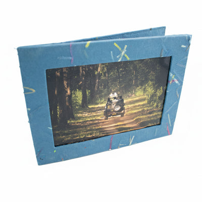ORGANIC Handmade Single Photo Frames made from Upcycled Tree-free Paper (Set of 5)