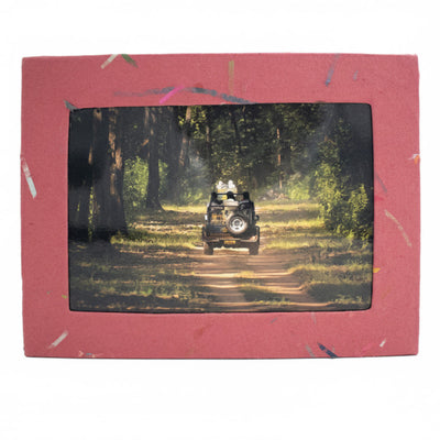 ORGANIC Handmade Single Photo Frames made from Upcycled Tree-free Paper (Set of 5)