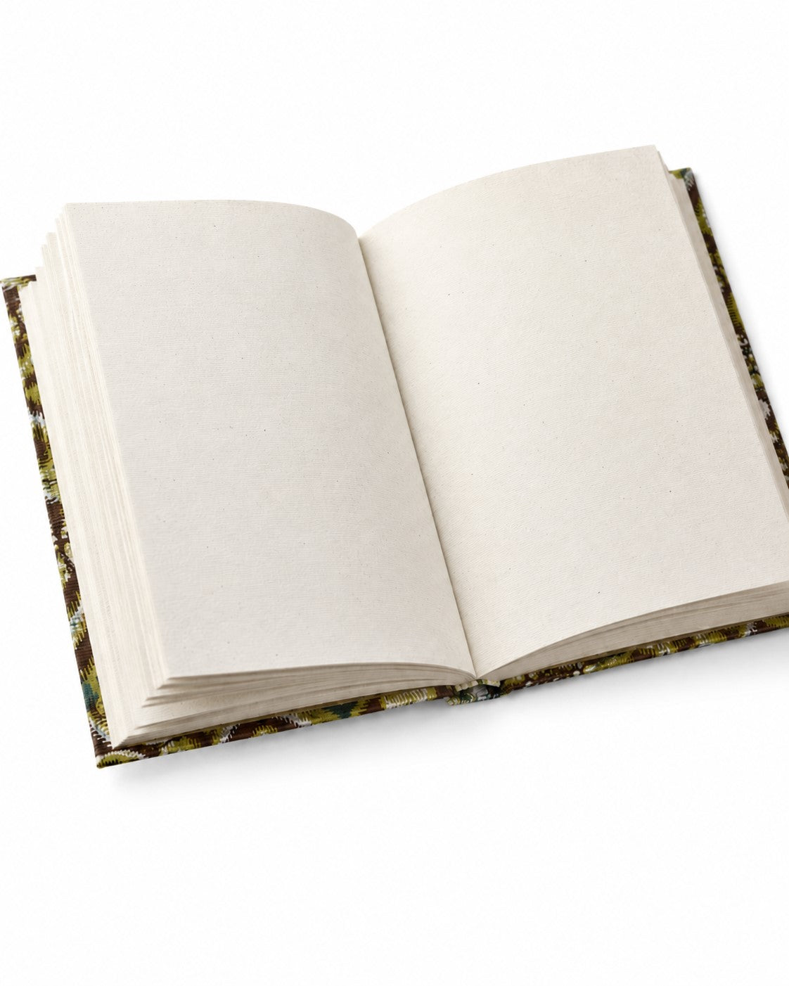 Tree-Free Recycled Cotton Paper Journals | Hand Screen Printed | Green Geometry