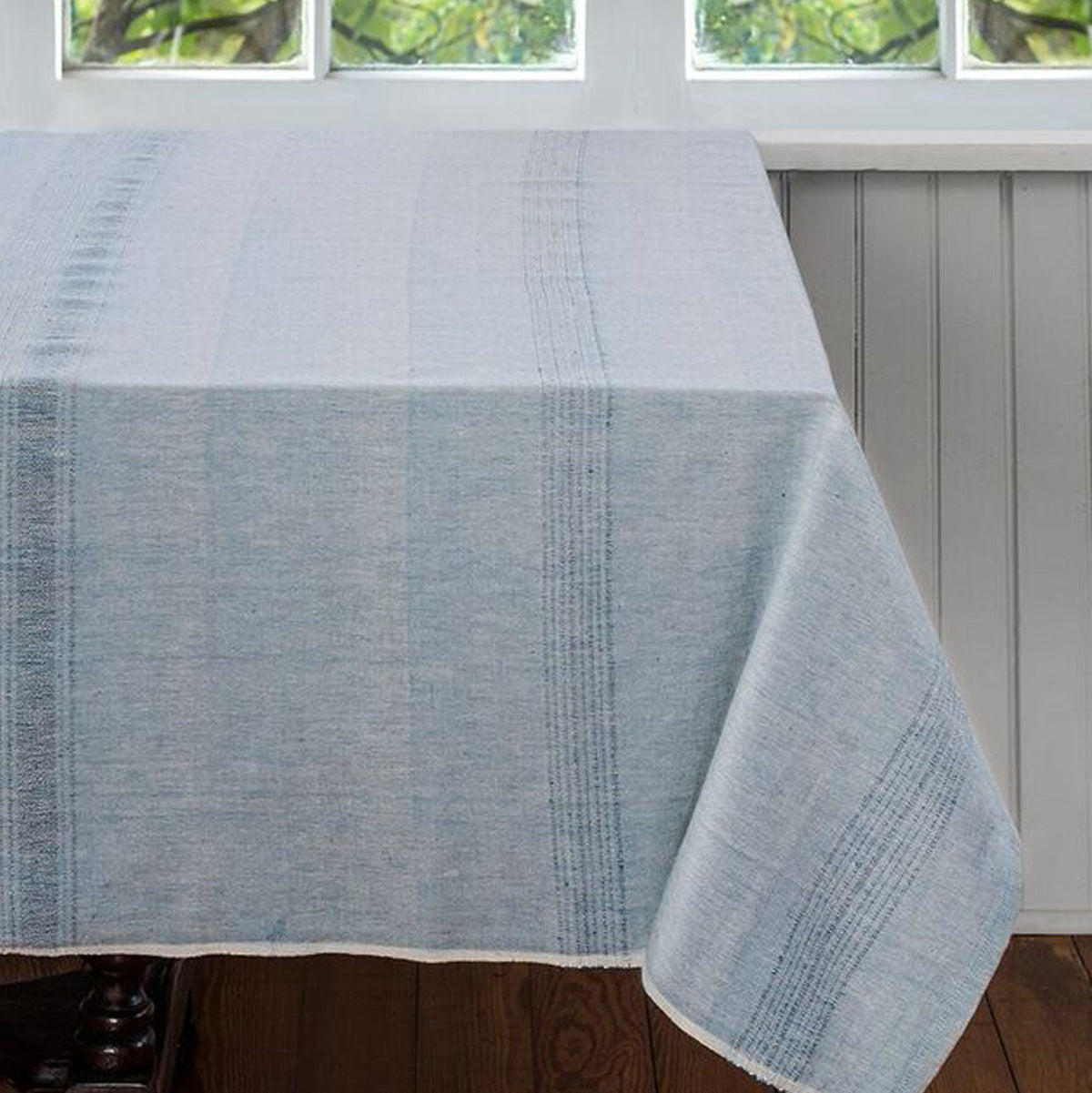 Handwoven Cotton Table Runner | Foundation | Juniper Berry