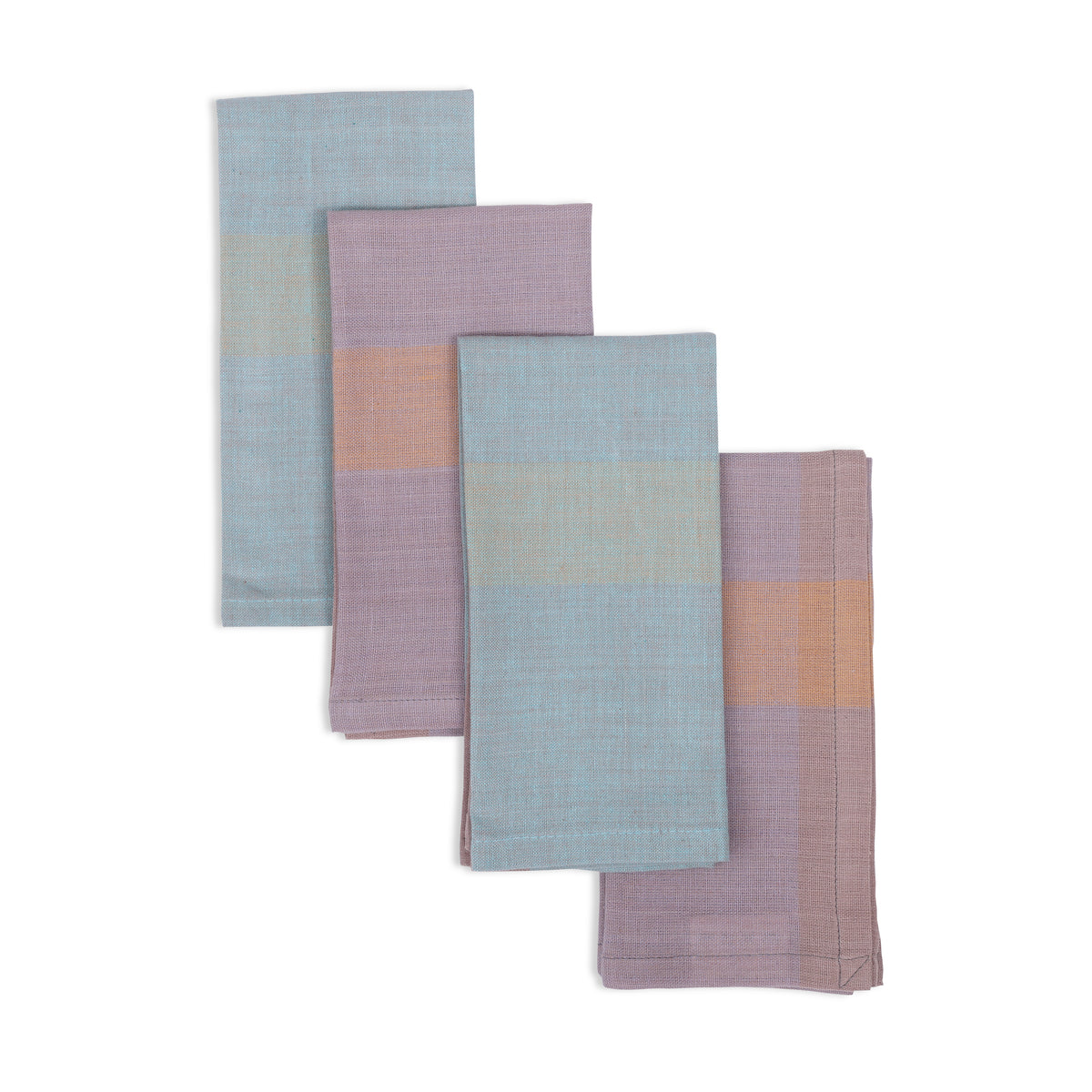 Handwoven Cotton Napkins, Set of 4 | 16" × 16" | Harmonic | Cupcake