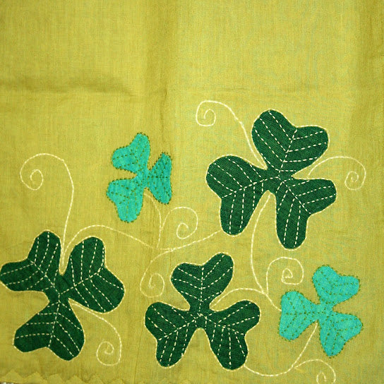 Mulmul Cotton Scarf with Appliqué & Tanka Embroidery | Trinity