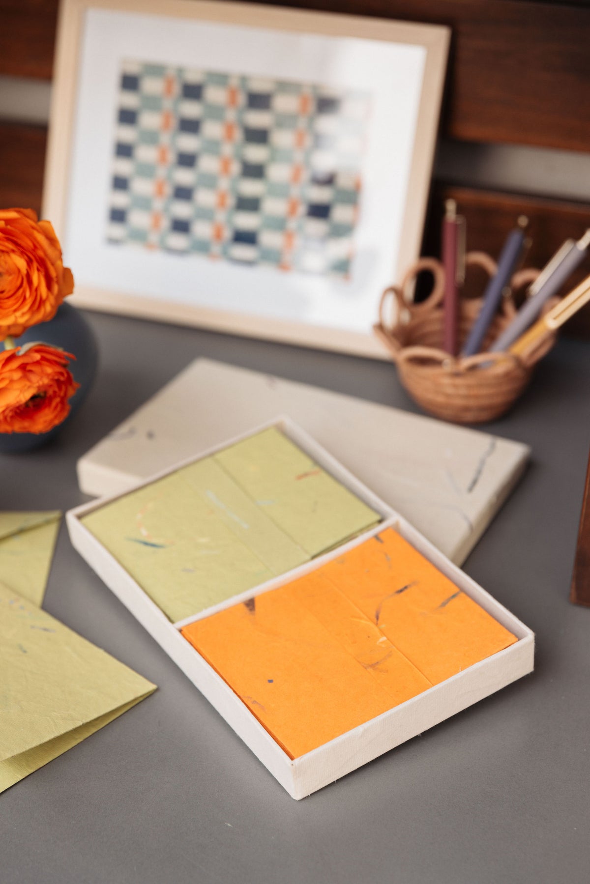 Tree-Free Recycled Cotton Paper Notecards | Hand Screen Printed | Different Strokes