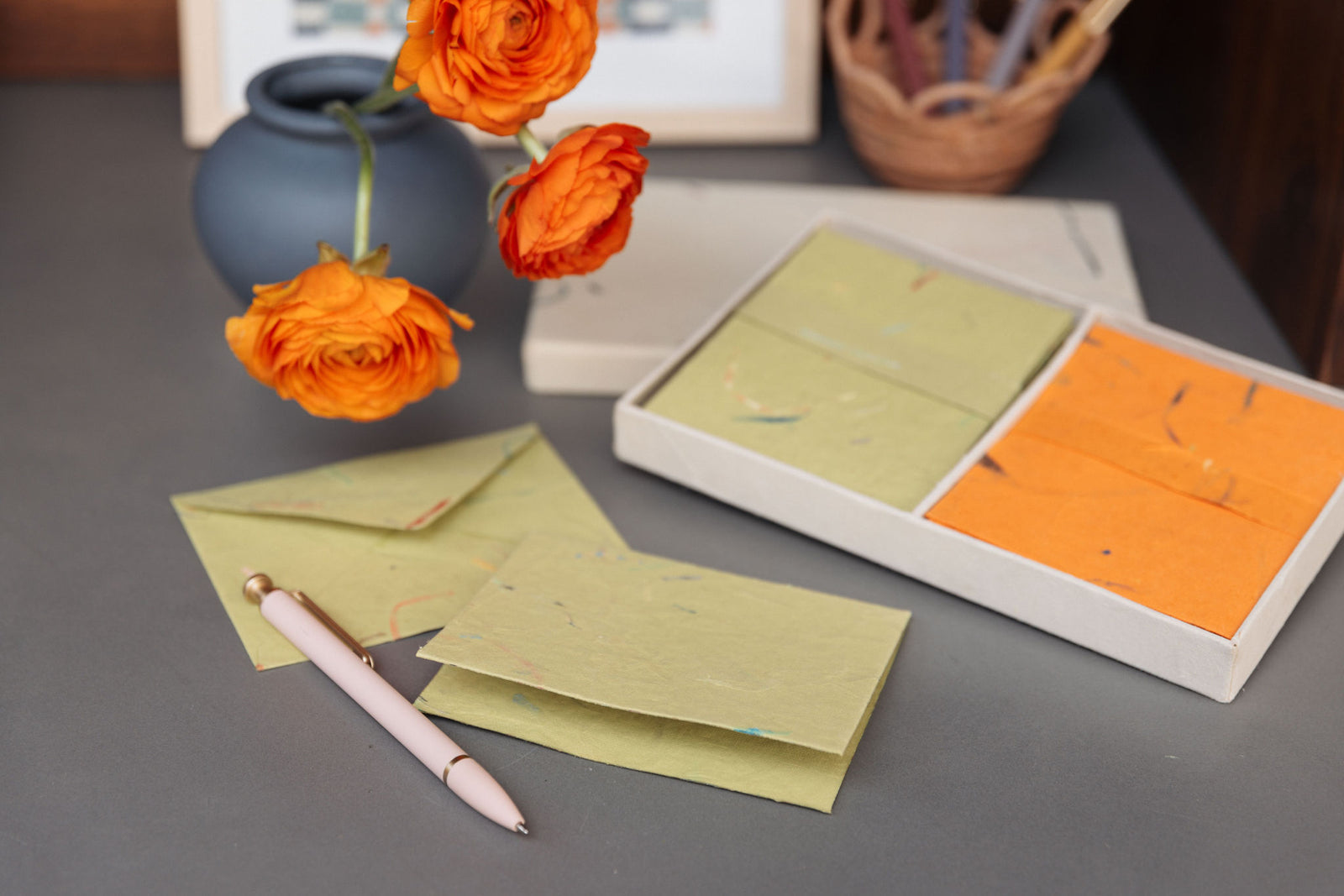 Tree-Free Recycled Cotton Paper Notecards | Hand Screen Printed | Different Strokes
