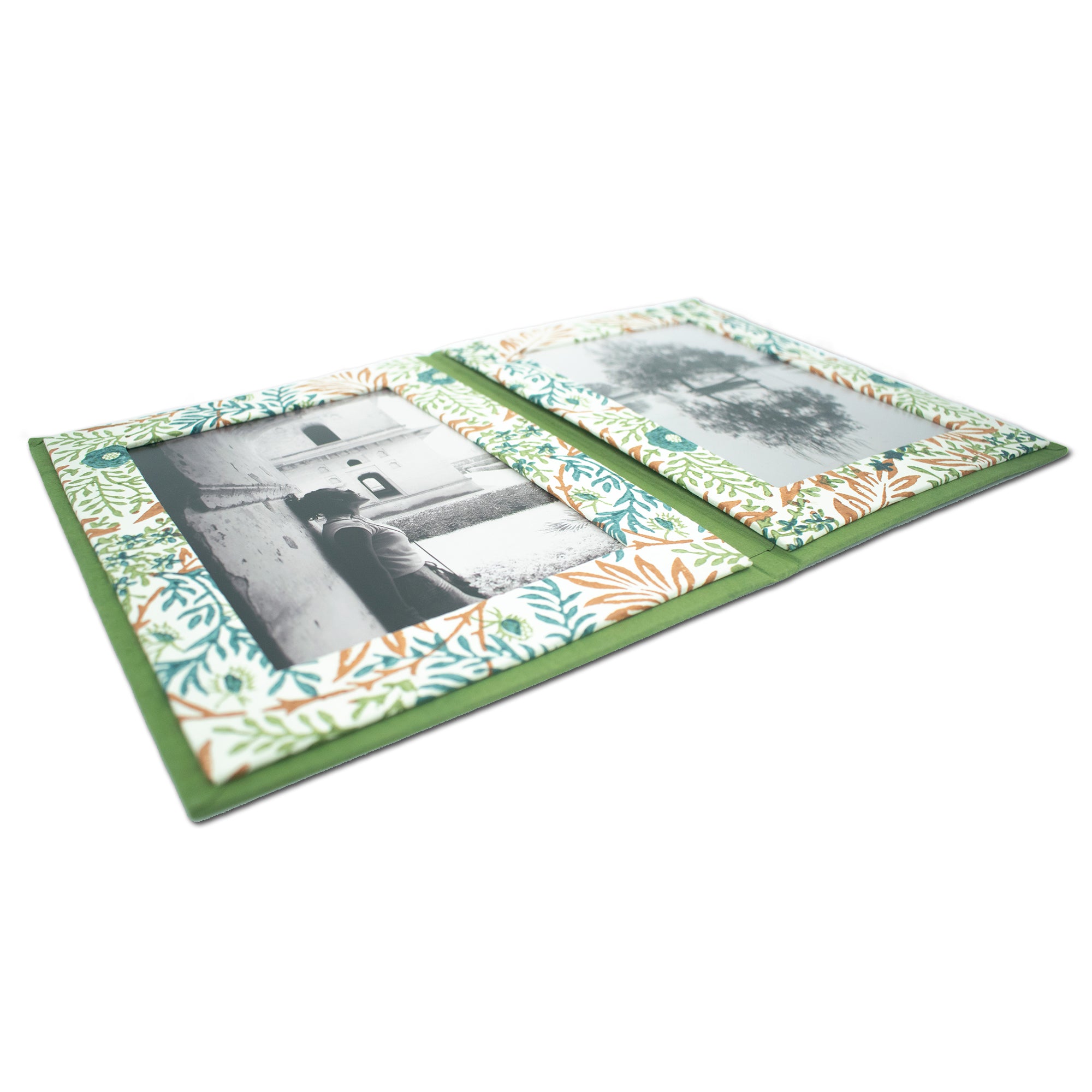 BLOOM Handmade Double Photo Frames made from Upcycled Tree-free Paper (Set of 5)