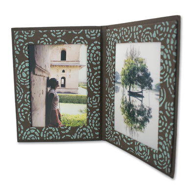 BLOOM Handmade Double Photo Frames made from Upcycled Tree-free Paper (Set of 5)