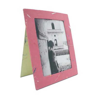 ORGANIC Handmade Single Photo Frames made from Upcycled Tree-free Paper (Set of 5)
