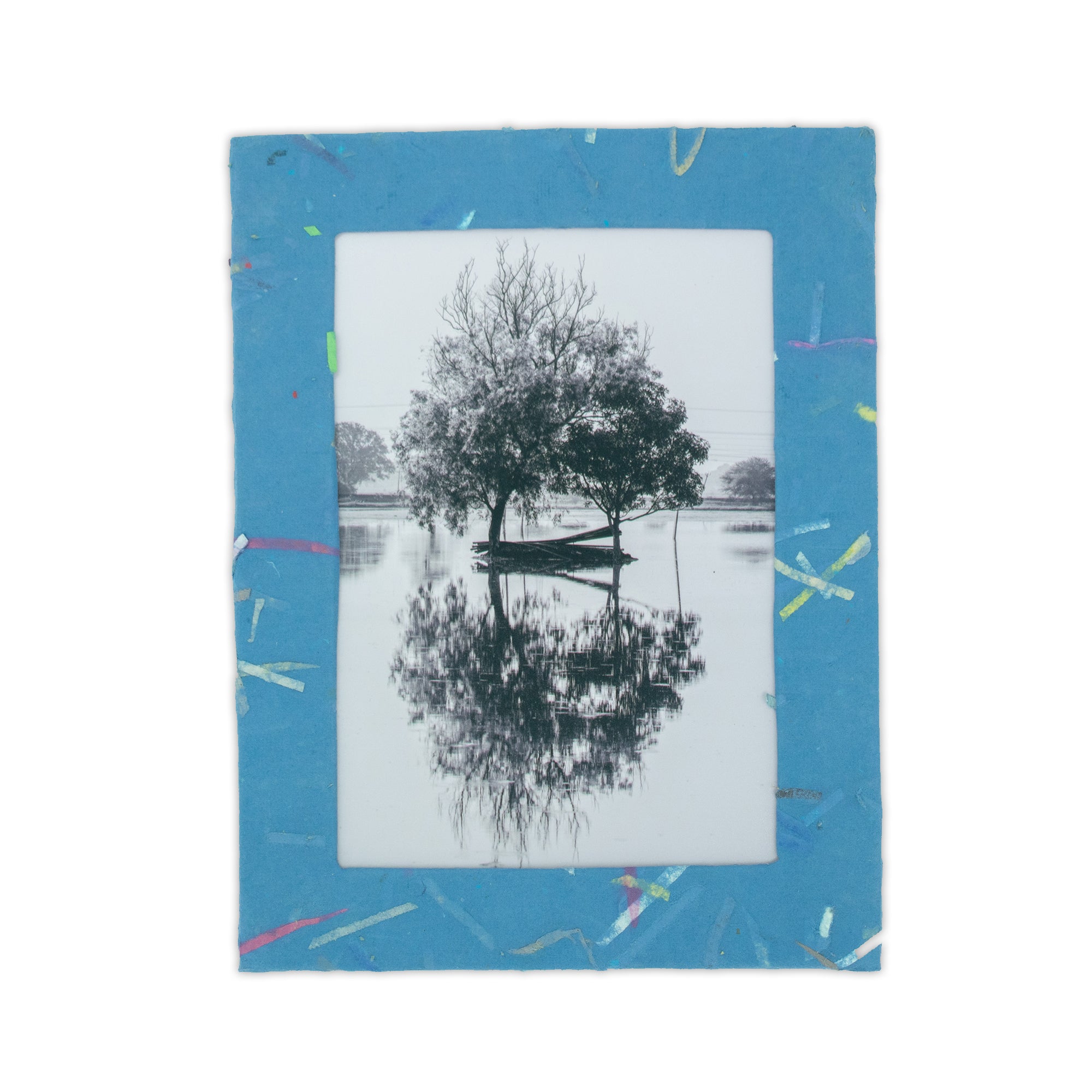 ORGANIC Handmade Single Photo Frames made from Upcycled Tree-free Paper (Set of 5)