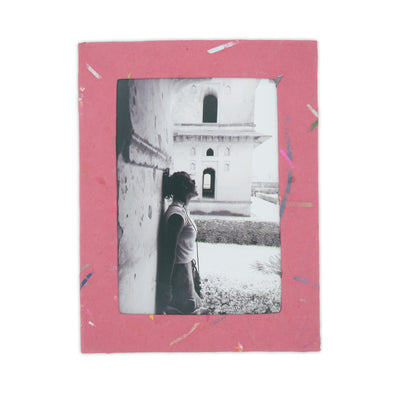 ORGANIC Handmade Single Photo Frames made from Upcycled Tree-free Paper (Set of 5)
