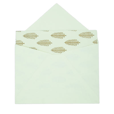 GOLDEN LEAF Handmade Photo Note Cards made from Upcycled Tree-free Paper (Set of 8 cards)