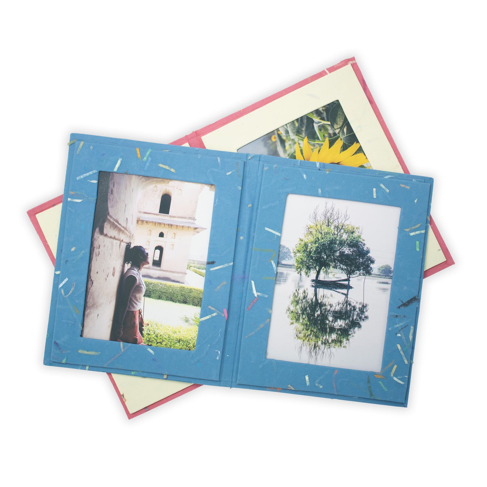 Fair Trade Tree-Free Photo Frames | Handmade Recycled Cotton Paper 5x7 Frames | Different Strokes
