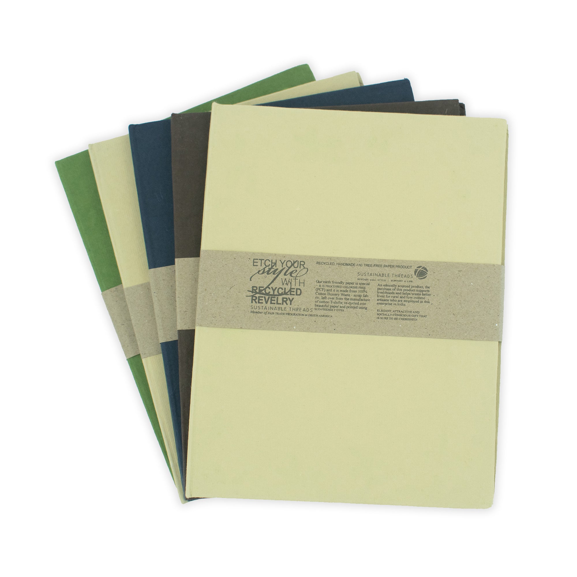 BLOOM Handmade Double Photo Frames made from Upcycled Tree-free Paper (Set of 5)