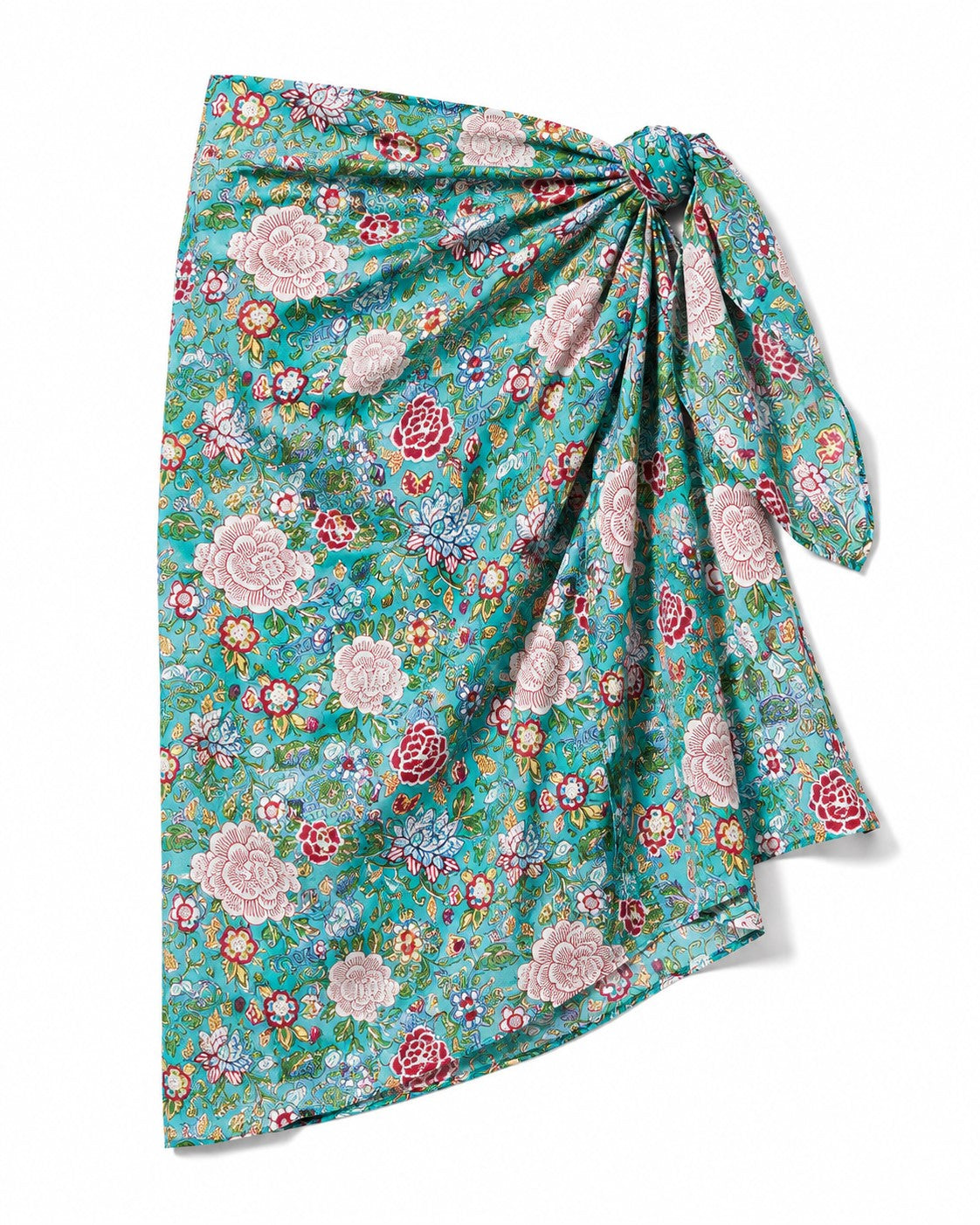 Hand Screen Printed Cotton Sarongs | Fair Trade Beach Wraps | Mojito